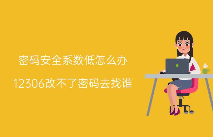 密码安全系数低怎么办 12306改不了密码去找谁？